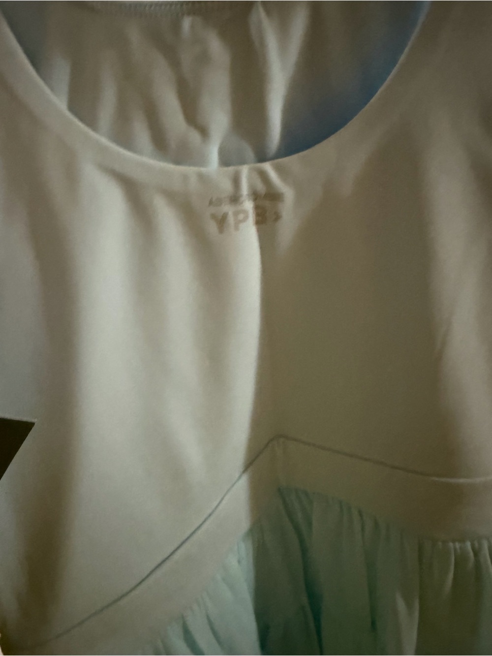 Abercrombie Kids Sleeveless Light Blue YPB Active Tiered Mini Dress youth 7/8 - Picture 6 of 7